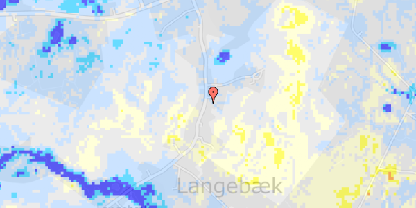 Ekstrem regn på Langebæk Gade 23