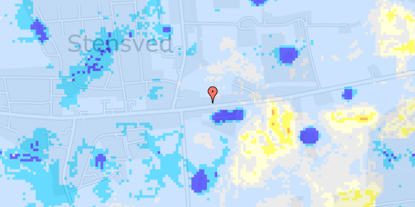 Ekstrem regn på Vordingborgvej 77