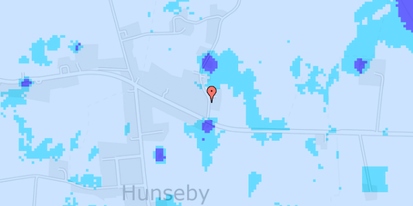 Ekstrem regn på Hunseby Strandvej 3