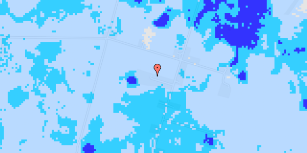 Ekstrem regn på Hunseby Strandvej 43