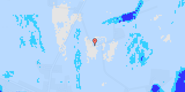 Ekstrem regn på Pårup Møllevej 241