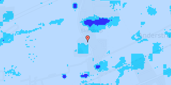 Ekstrem regn på Skelstrupvej 40