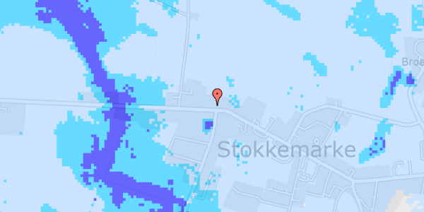 Ekstrem regn på Vestre Landevej 332