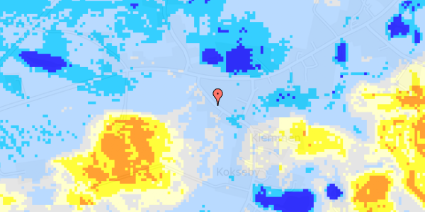 Ekstrem regn på Fanefjord Kirkevej 12