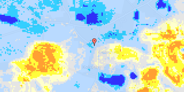 Ekstrem regn på Fanefjord Kirkevej 20