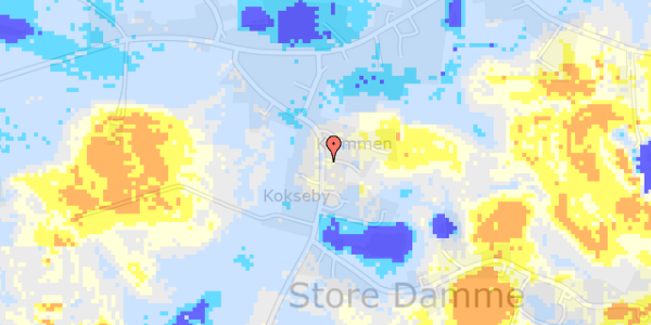 Ekstrem regn på Fanefjord Kirkevej 31