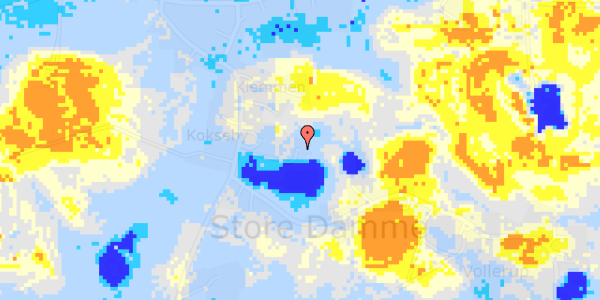 Ekstrem regn på Fanefjord Kirkevej 37