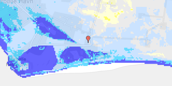 Ekstrem regn på Hårbøllevej 90