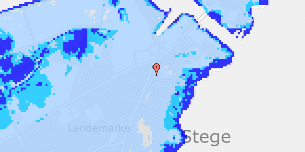 Ekstrem regn på Lendemark Hovedgade 6