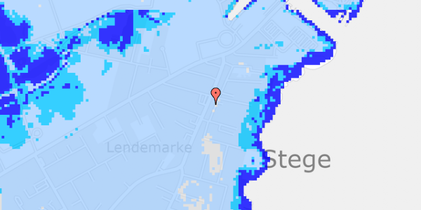 Ekstrem regn på Lendemark Hovedgade 18B