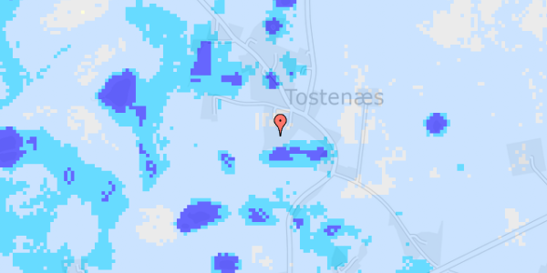 Ekstrem regn på Tostenæs Møllevej 14