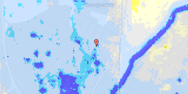 Ekstrem regn på Bangsebro Alle 19