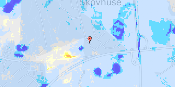 Ekstrem regn på Sdr.Vedby Skovvej 13