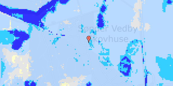Ekstrem regn på Sdr.Vedby Skovvej 44