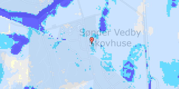 Ekstrem regn på Sdr.Vedby Skovvej 46