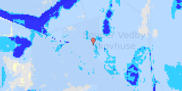 Ekstrem regn på Sdr.Vedby Skovvej 48