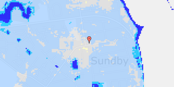 Ekstrem regn på Sundby Alle 42, st. th