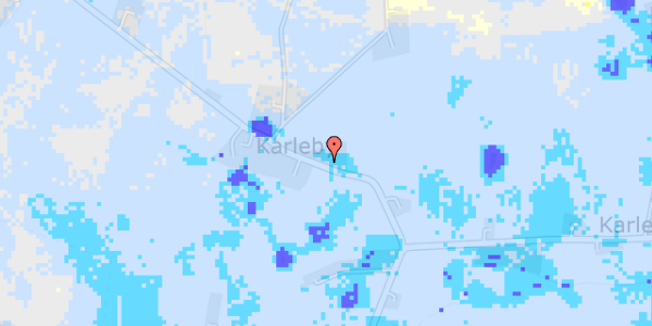 Ekstrem regn på Karlebyvej 38