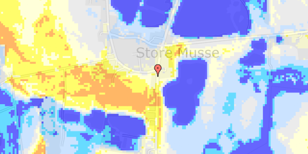 Ekstrem regn på Sakskøbingvej 109