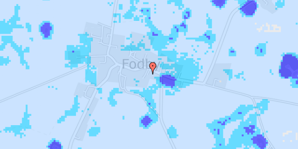 Ekstrem regn på Fodbygade 5