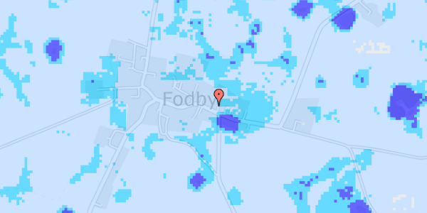 Ekstrem regn på Fodbygade 6