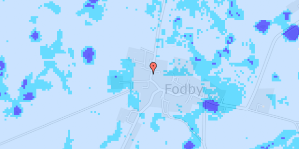 Ekstrem regn på Fodbygade 35