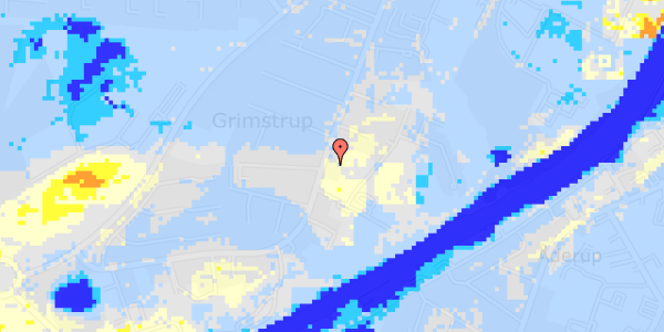 Ekstrem regn på Grimstrupvej 127