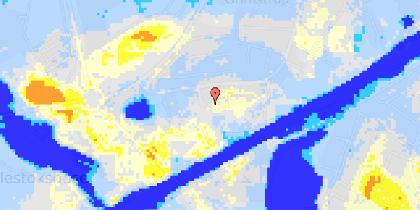 Ekstrem regn på Grimstrupvej 175