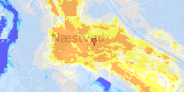 Ekstrem regn på Hans Hornemanns Vej 1