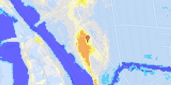 Ekstrem regn på Helgenæsvej 49