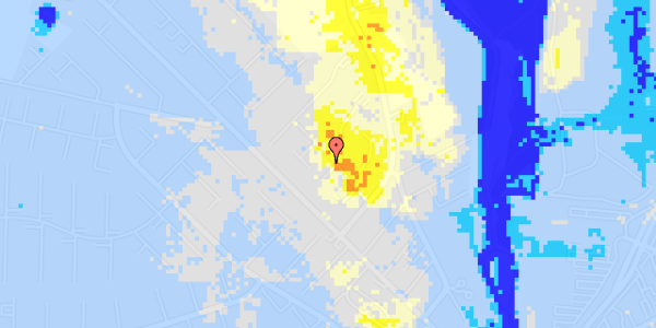 Ekstrem regn på Herluf Trolles Vej 19