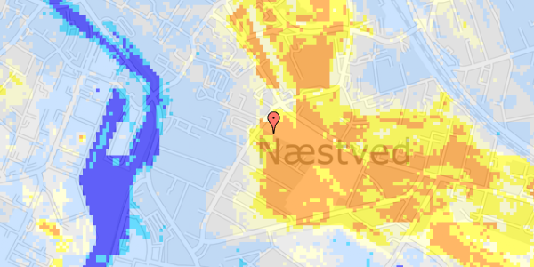 Ekstrem regn på Indre Vordingborgvej 1