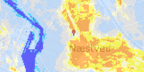 Ekstrem regn på Indre Vordingborgvej 2A, 3. th