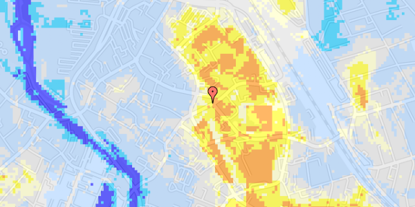 Ekstrem regn på Jernbanegade 5, st. 