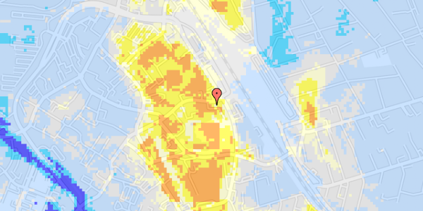 Ekstrem regn på Jernbanegade 14C, st. 