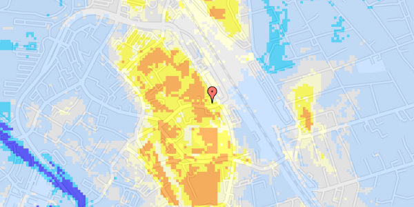 Ekstrem regn på Jernbanegade 27, 1. th