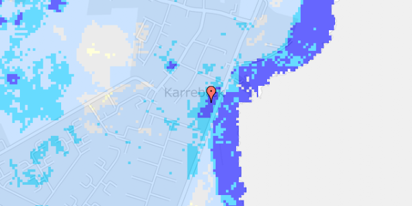 Ekstrem regn på Karrebækvej 920