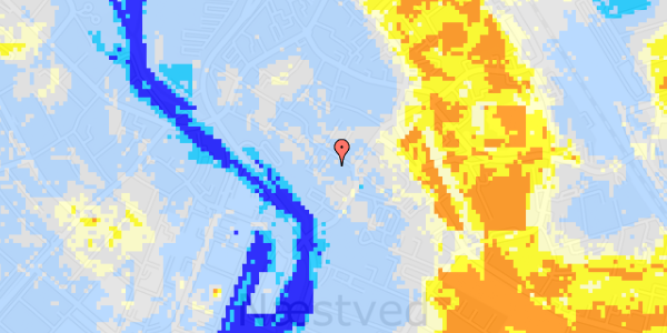 Ekstrem regn på Købmagergade 14B, 1. 