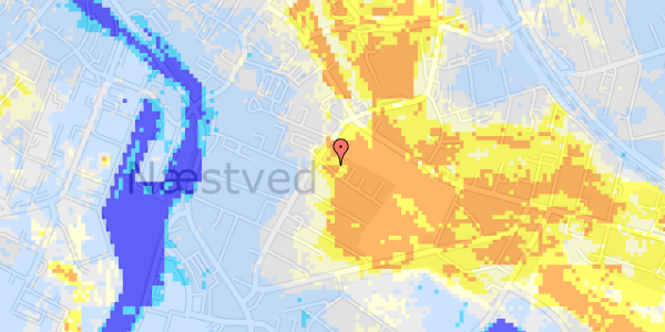 Ekstrem regn på Niels Juels Vej 1, st. 