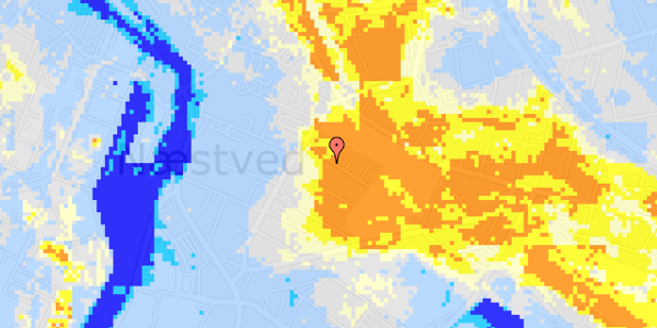 Ekstrem regn på Niels Juels Vej 8