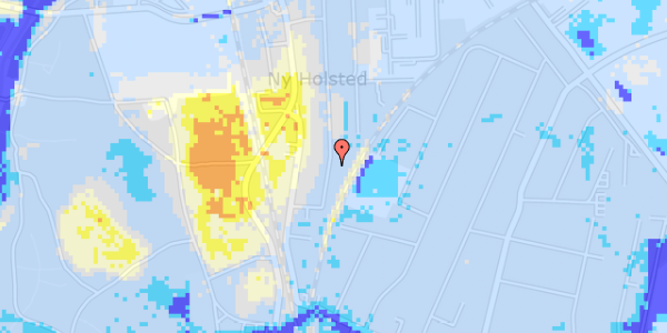 Ekstrem regn på Ny Holstedvej 14