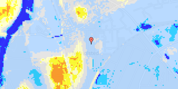 Ekstrem regn på Ny Holstedvej 38