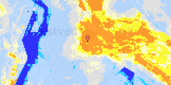 Ekstrem regn på Oskarsvej 16