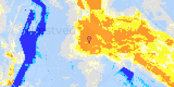 Ekstrem regn på Oskarsvej 24