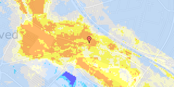 Ekstrem regn på Præstøvej 57, kl. 