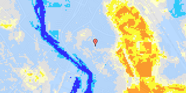 Ekstrem regn på Sct Peders Kirkeplads 9, 1. 