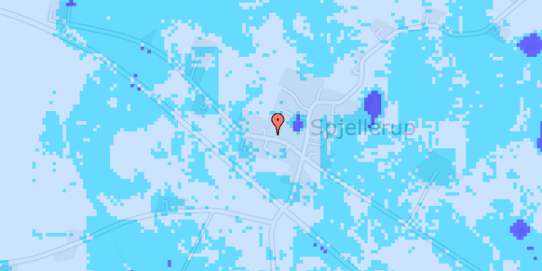 Ekstrem regn på Spjellerup Bygade 28