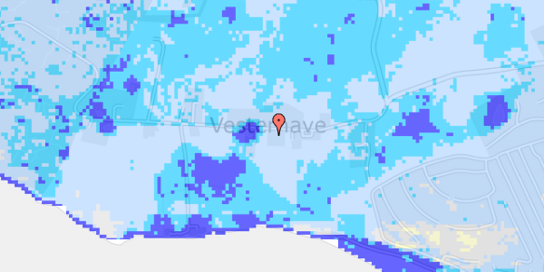 Ekstrem regn på Vesterhavevej 155