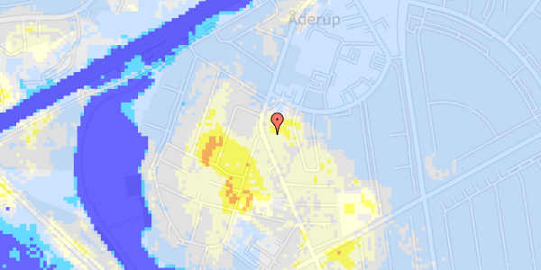 Ekstrem regn på Åderupvej 75