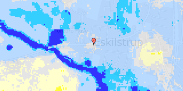 Ekstrem regn på Eskilstrup Vestergade 57